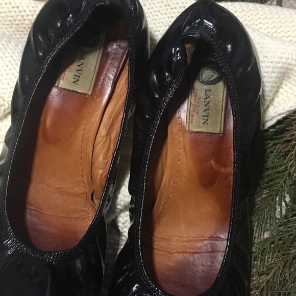 LANVIN | Block Heel Patent Leather Pumps - Picture 4 of 5